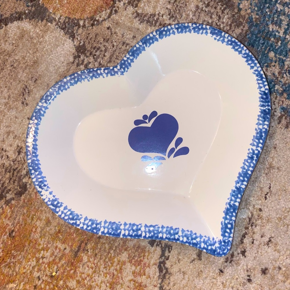 Vintage Countrycore Heart-Shaped Bowl/Dish